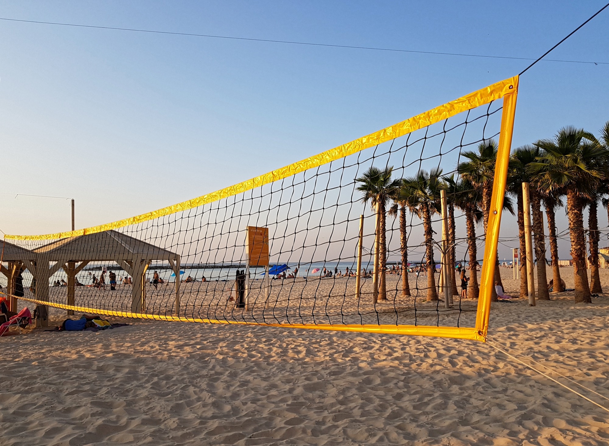 Voleybol filesinin yakın çekimi